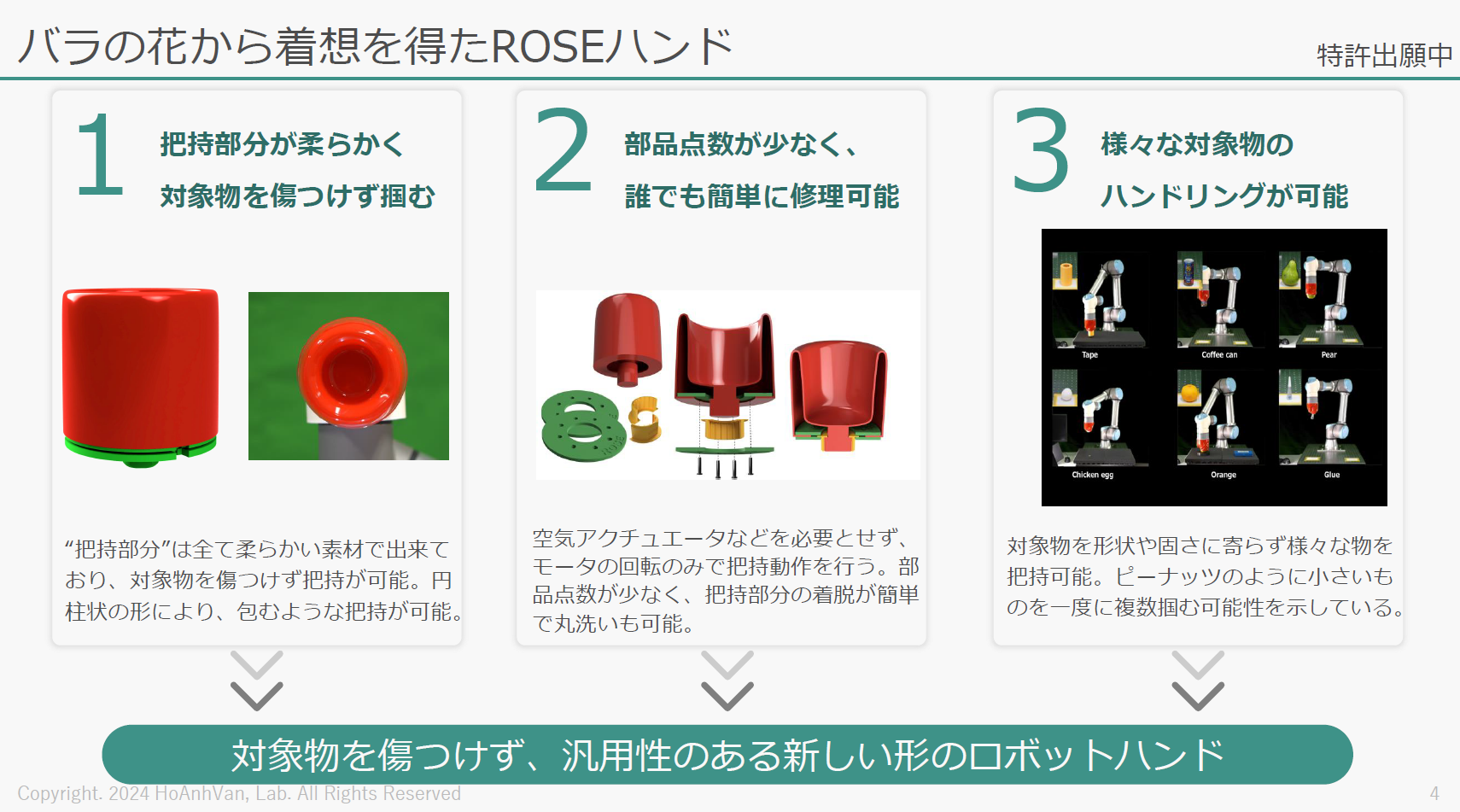 ROSEソフトロボットハンド
